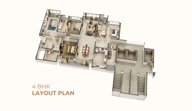 4 BHK Floor Plan